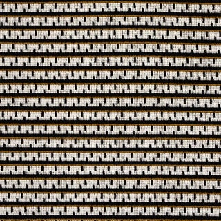 Schumacher x Stephanie Seal Brown Struktur Epingle Fabric in Moonstone For Sale