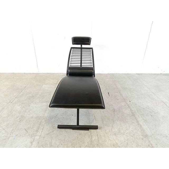 Vintage Chaise Lounge in the style of Rene Herbst, 1990s For Sale - Image 9 of 11