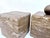 Veined Polished Travertine Stone Side Tables, 1970s, Set of 2 For Sale - Image 18 of 18