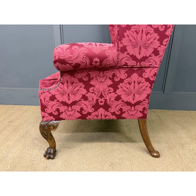 Antique Wing Chairs in Walnut, 1895 For Sale - Image 12 of 15
