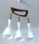 Brown Vintage Pendant Light in Teak and Glass from Rispal For Sale - Image 8 of 18