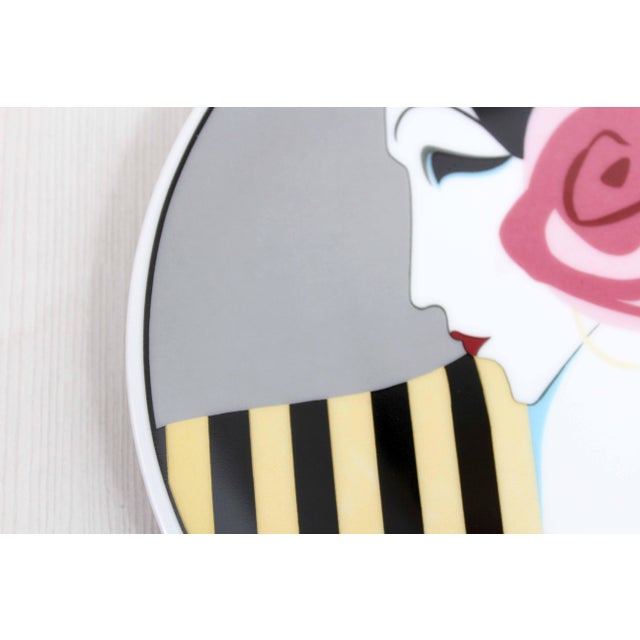 Art Deco Plate by Roberto Tortoli, 1960s For Sale - Image 10 of 11