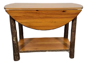 Late 20th Century Old Hickory Drop Leaf Stand