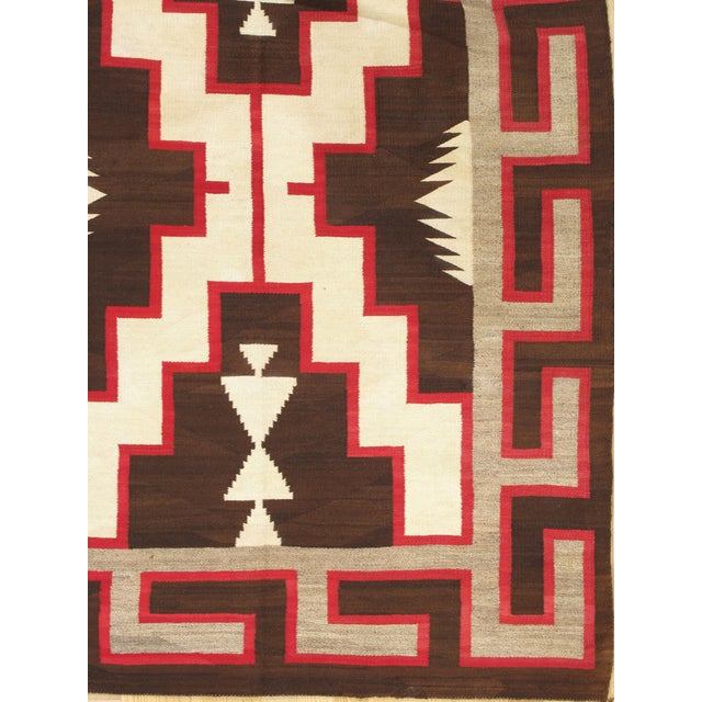 A rare and striking Navajo Rug early 20th-century Navajo weaving, Crystal-style For Sale - Image 15 of 16