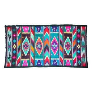 Vintage Eastern European Handwoven Wool Flatweave Rug, 1970s For Sale