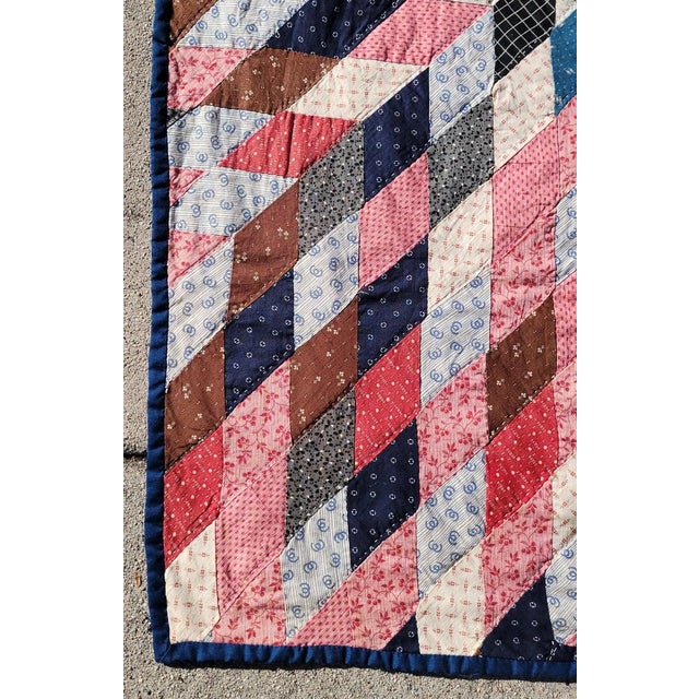 19thc Collide-Scope Star Quilt For Sale In Los Angeles - Image 6 of 7