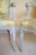 Canary Yellow 19th C. Louis XVI Style Silk Upholstered Painted Fauteuils - Set of 2 For Sale - Image 8 of 15