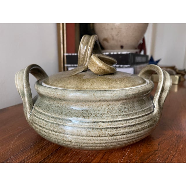 1985 Sculptural Artist Signed Pottery Bengtson For Sale - Image 4 of 10