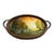 1910s Art Nouveau Oval Serving Tray Hand Painted & Signed by Germonde. Purchased at a Paris Flea Market. For Sale