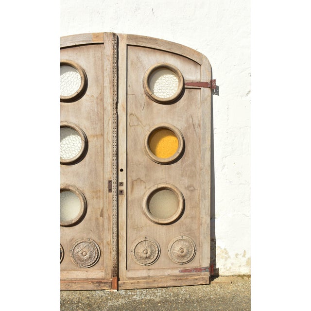 1960s Large French Architectural Doors in the style of Haussmann, 1960s, Set of 2 For Sale - Image 5 of 17