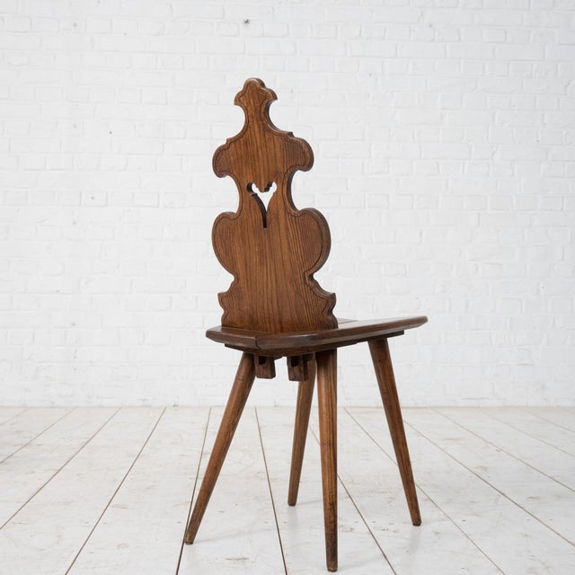 Brutalist Folk Art Chairs, 1950s, Set of 4, in Flawless conditions. Designed 1950 to 1959