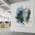 Contemporary "Sings My Soul" Oversized Lyrical Abstraction Painting in Dark Green and Blue by Stacey Warnix For Sale - Image 3 of 15