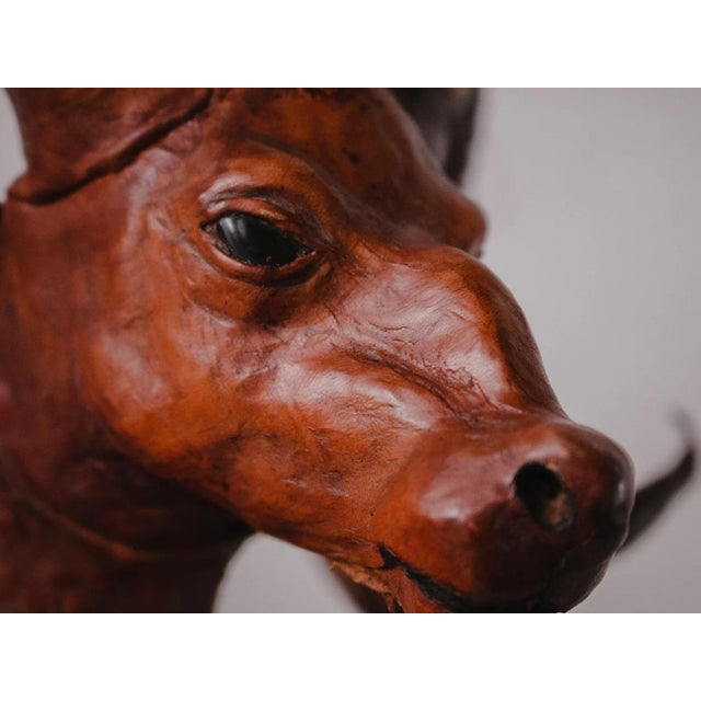 Mid 20th Century Ram Leather Sculpture For Sale - Image 4 of 6