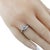 White Late 20th Century 14 Karat White Gold Diamond Engagement Ring, Size 5.25 For Sale - Image 8 of 9