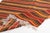 Mid 20th Century Tribal Striped Rug - Bohemian Home Decor Flatweave For Sale - Image 9 of 10