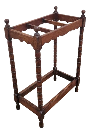 Antique Bobbin Turned Umbrella Stand Walking Stick Stand Hall Stand