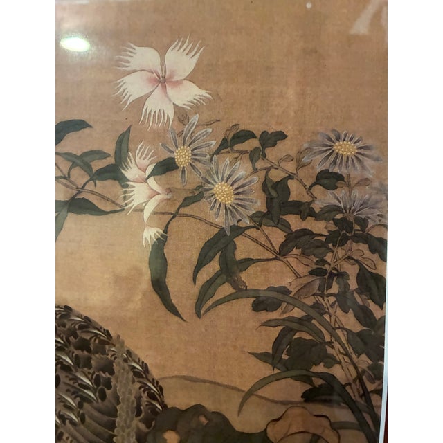 Vintage art prints, from the Qing Dynasty original woodblock on silk byTosa Mitsuoki."Quail Birds and Flowers". Custom...
