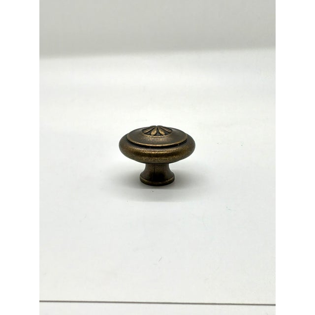 Henredon Knob Antique Bronze Floral Design. Transitional Classic Design.