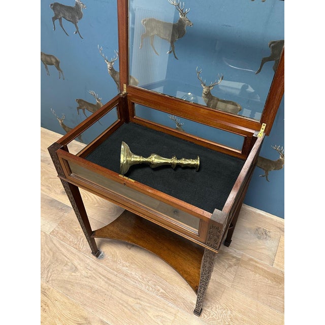 Wood English Mahogany Jewelry Table, 1890s For Sale - Image 7 of 11