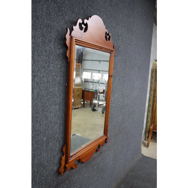 Traditional Chippendale Style Pine Mirror For Sale - Image 3 of 6