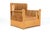 Armchairs from the Mobili Nella Valle Series attributed to Mario Ceroli, 1970s, Set of 2 For Sale - Image 8 of 14