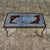 Sky Blue Brutalist Cement and Steel Inlaid Coffee Table For Sale - Image 8 of 12