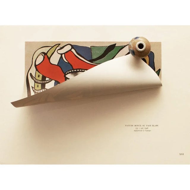 Fernand Léger 1950 After Fernand Léger "Still Life With White Vase", First German Edition Offset Lithograph For Sale - Image 4 of 7
