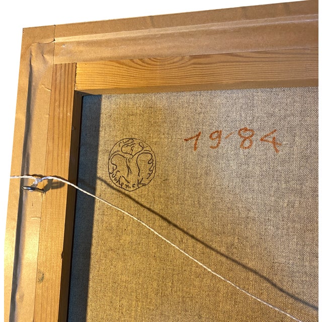 Jean-Claude Schenk, Very Large Constructivist Painting Measuring 135cm x 100cm For Sale - Image 3 of 5