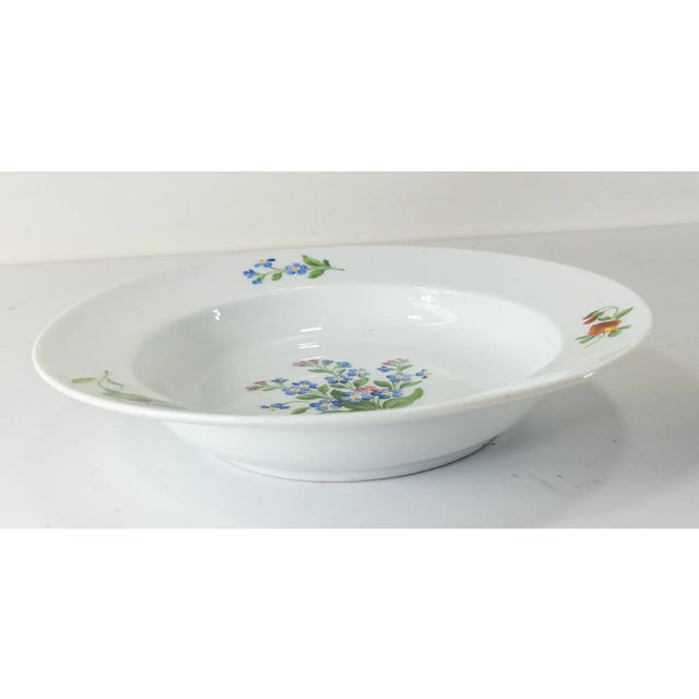 Traditional 19th Century German Meissen Floral Bowl With Cancelled Mark For Sale - Image 3 of 10