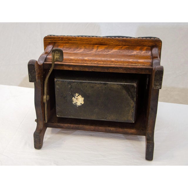 Early 20th Century Victorian Oak Footstool For Sale - Image 10 of 12