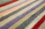 Multicolor Modern Tulu Handmade Turkish Wool Rug With Striped Design For Sale - Image 10 of 11