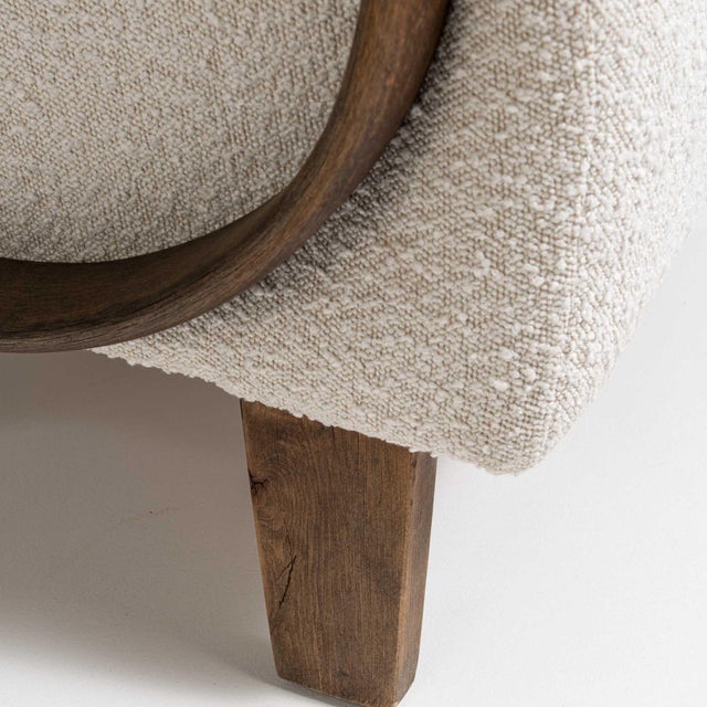 Mid 20th Century Czech Republic Ivory Wood Armchair For Sale - Image 14 of 15