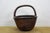 Early 20th Century Antique Chinese Bentwood Woven Willow Rice Harvest Gathering Basket 16" For Sale - Image 5 of 15