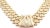 1990s Cartier Penelope Diamond Double C Three Row Yellow Gold Necklace For Sale - Image 10 of 17