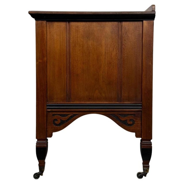 Antique 20th Century Ebonised Mahogany Low Sideboard For Sale - Image 11 of 13