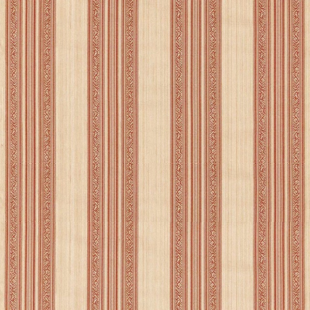 Zoffany Hanover Stripe Fabric in Amber For Sale