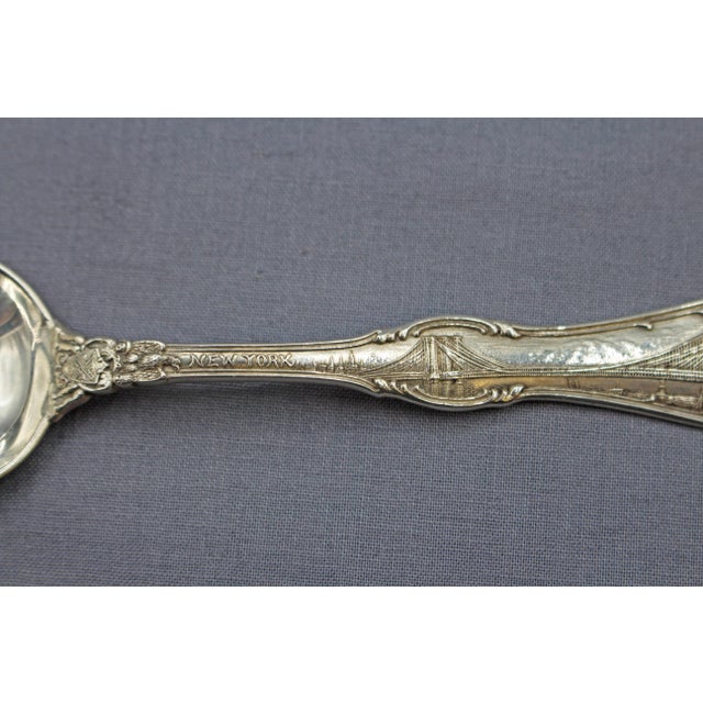 Late 19th Century Early 20th Century Sterling Silver New York City Souvenir Spoon by Tiffany & Co. For Sale - Image 5 of 5