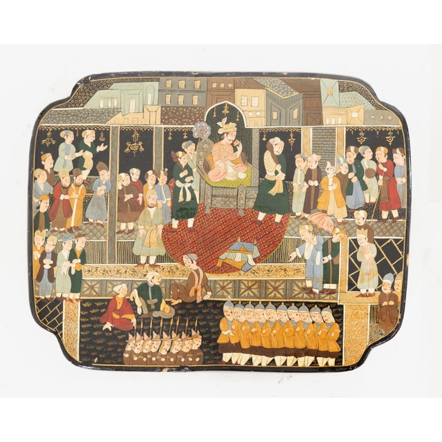 Lacquer and Carved Chineses Wall Decorations, 19th Century For Sale - Image 4 of 14