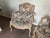 American 90's Vintage Style Floral Tapestry Arm Chair Set For Sale - Image 3 of 8