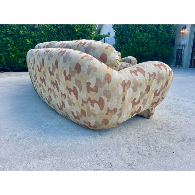 Late 20th Century Late 20th Century Postmodern Serpentine Sectional Sofa in the Style of Vladimir Kagan For Sale - Image 5 of 11