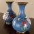 Chinoiserie Pair Antique Cloissone Vases For Sale - Image 3 of 13