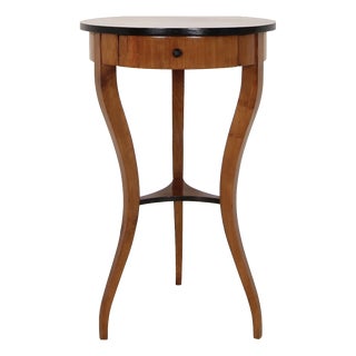 19th Century German Biedermeier Cherry Wood Side Table For Sale