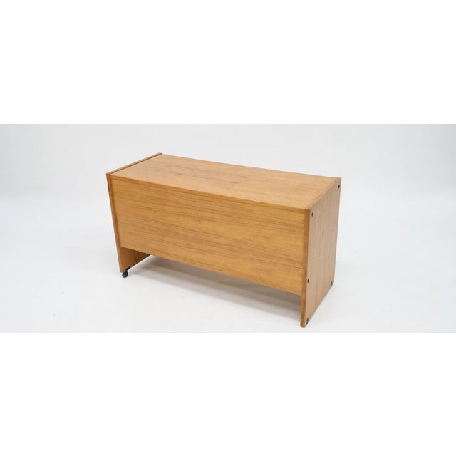 Mid-Century Modern Two-Piece Teak Executive Desk With Locking Drawers and File Cabinet For Sale - Image 11 of 11