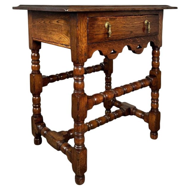 Early 20th Century Chippendale Oak Side Table For Sale - Image 6 of 12