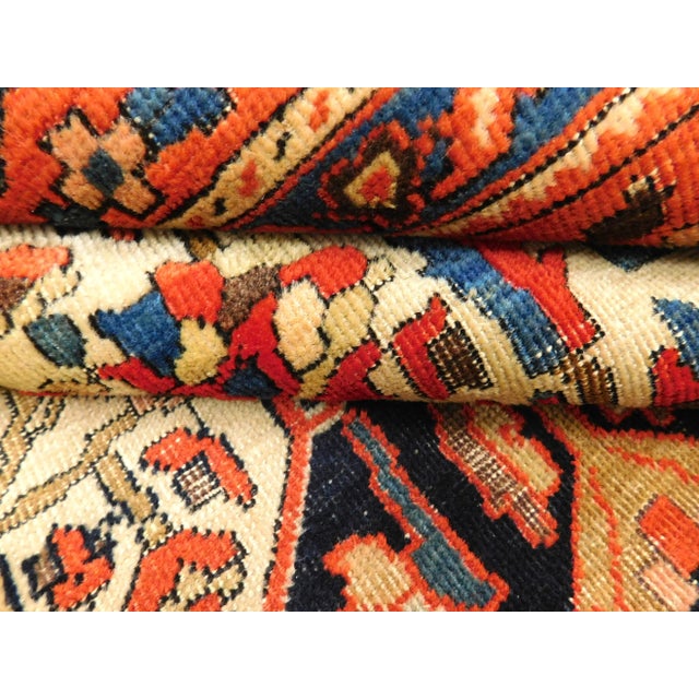 Antique Persian Saruck Farahan Rug. 4'x 6'8" For Sale - Image 11 of 12