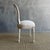 Antique Louis XVI Style French Cane Back Chair in Oyster White Finish For Sale - Image 4 of 9