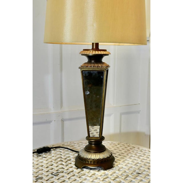 Art Deco Mirror Table Lamp, 1970s For Sale - Image 3 of 8