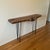 Wood Handcrafted Live Edge Black Walnut Console Table With Hairpin Legs For Sale - Image 7 of 12