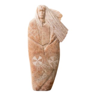 Navajo Alabaster Sculpture Michael J Chee Native American Stone Art For Sale