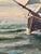 Vintage Signed Sailing Ship Seascape Oil Painting For Sale - Image 6 of 13